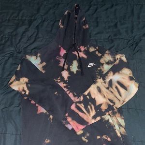 Nike Hoodie Black Tie Dye "Galaxy / Astroworld”